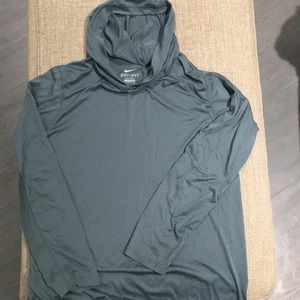 Light weight Nike Dri-Fit teal hoodie